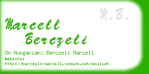 marcell berczeli business card